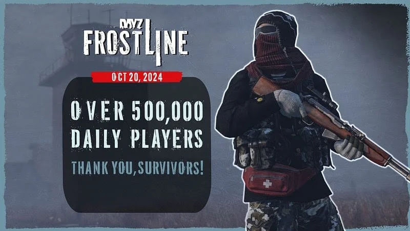 DayZ bije rekordy popularności dzięki DLC Frostline – ponad 500 000 graczy w 24 godziny!