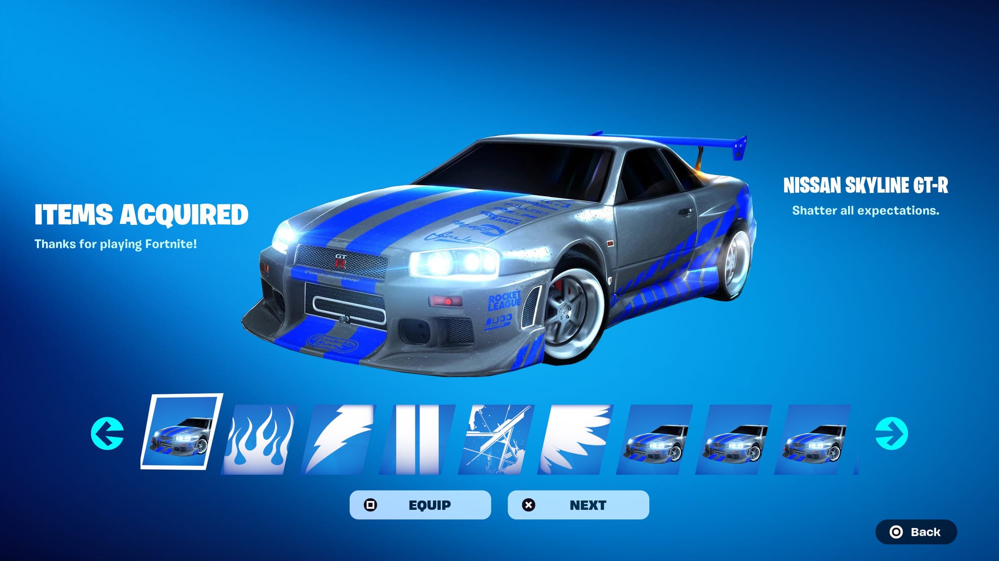 Fast & Furious '99 Nissan Skyline GT-R R34 w Fortnite - jak go zdobyć?