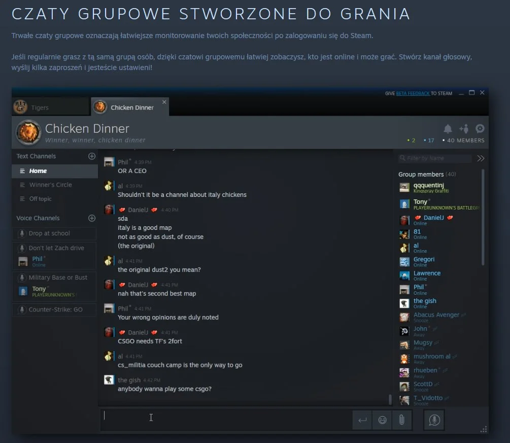 Thread 'Nachodzi nowy chat STEAM!'