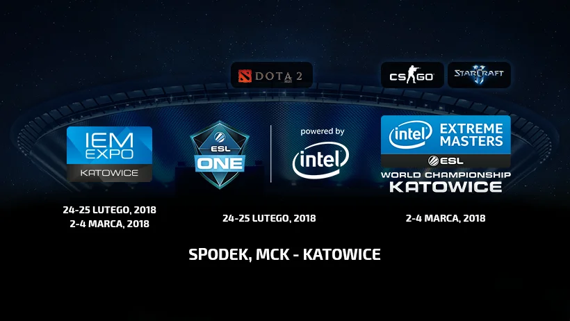 Akredytacje na IEM 2018 oraz ESL One 2018 w Katowicach już otwarte!