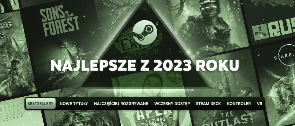 Valve opublikowało ranking najlepszych gier w 2023 roku na platformie Steam