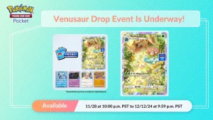 Pokémon TCG Pocket Venusaur Drop Event – wyjątkowe wydarzenie