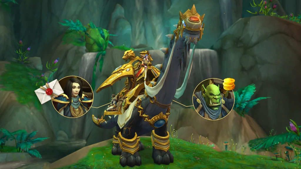 Trader’s Gilded Brutosaur – mount za $90 podbija sklep Blizzarda