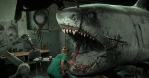 U dentysty… dla rekinów. Zobacz, jak wygląda rozgrywka w przerażającym „Shark Dentist”.