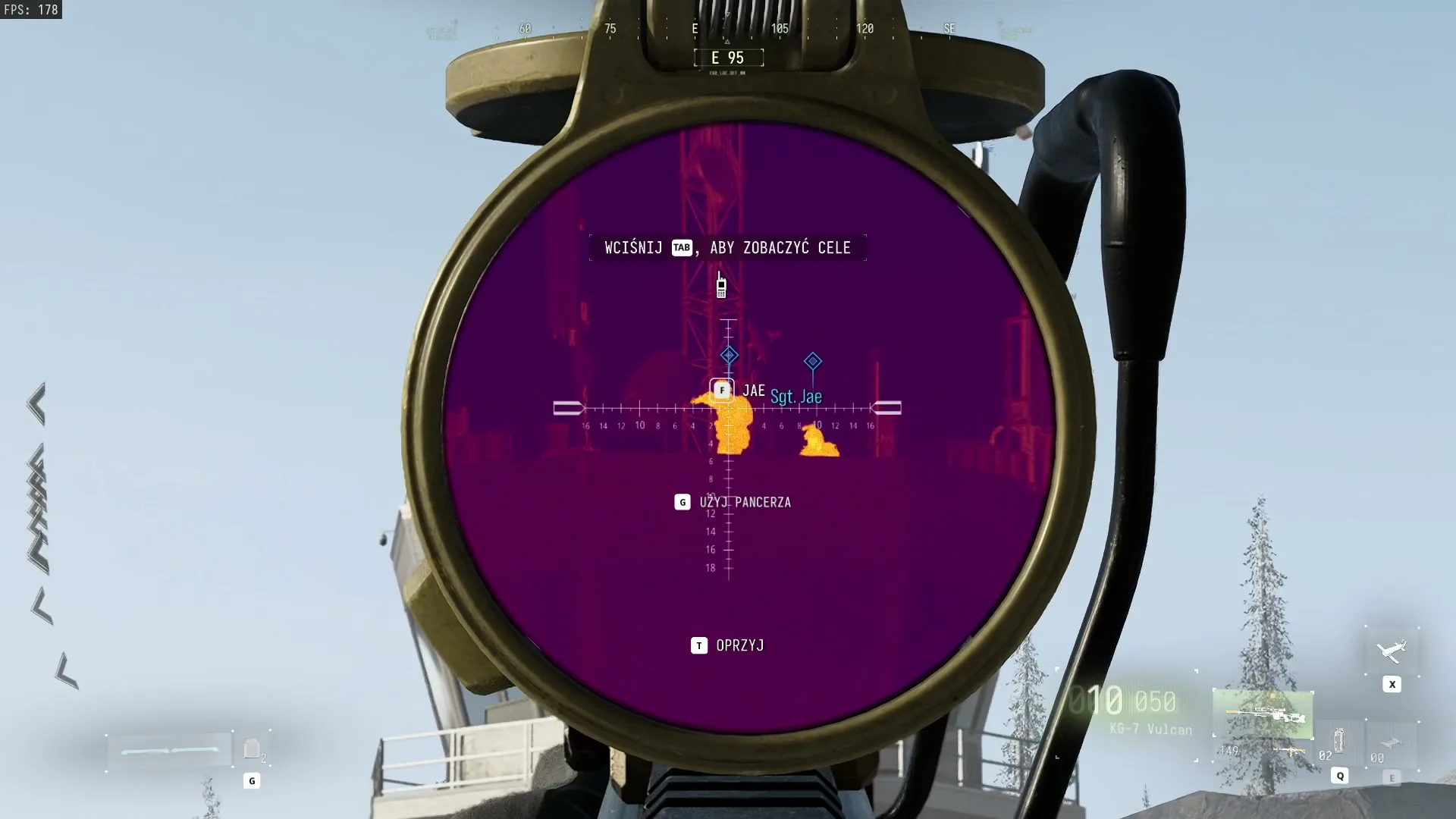 Przełączanie postaci na sierżanta Jae na wieży klawiszem F w misji Dezercja w Modern Warfare 4